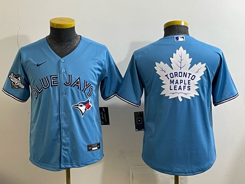 Youth 2025 Nike Toronto Blue Jays Blank Light Blue Game MLB Jersey 09